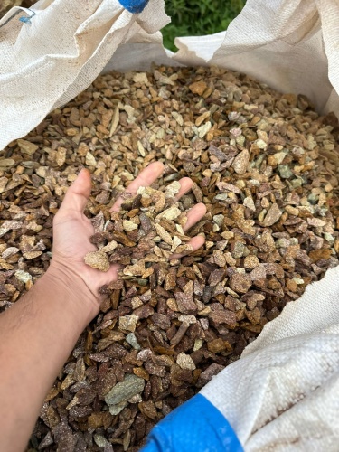 Златолит персиковый декоративная каменная крошка купить в Копейске