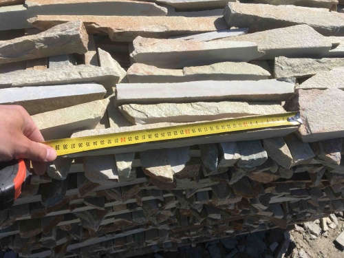 Горбушка златолит золотистый для облицовки купить в Копейске