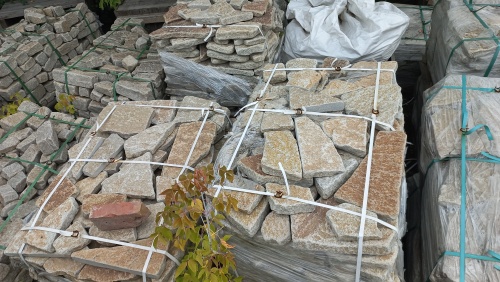 Гранитный плитняк галтованный для парковки купить в Копейске